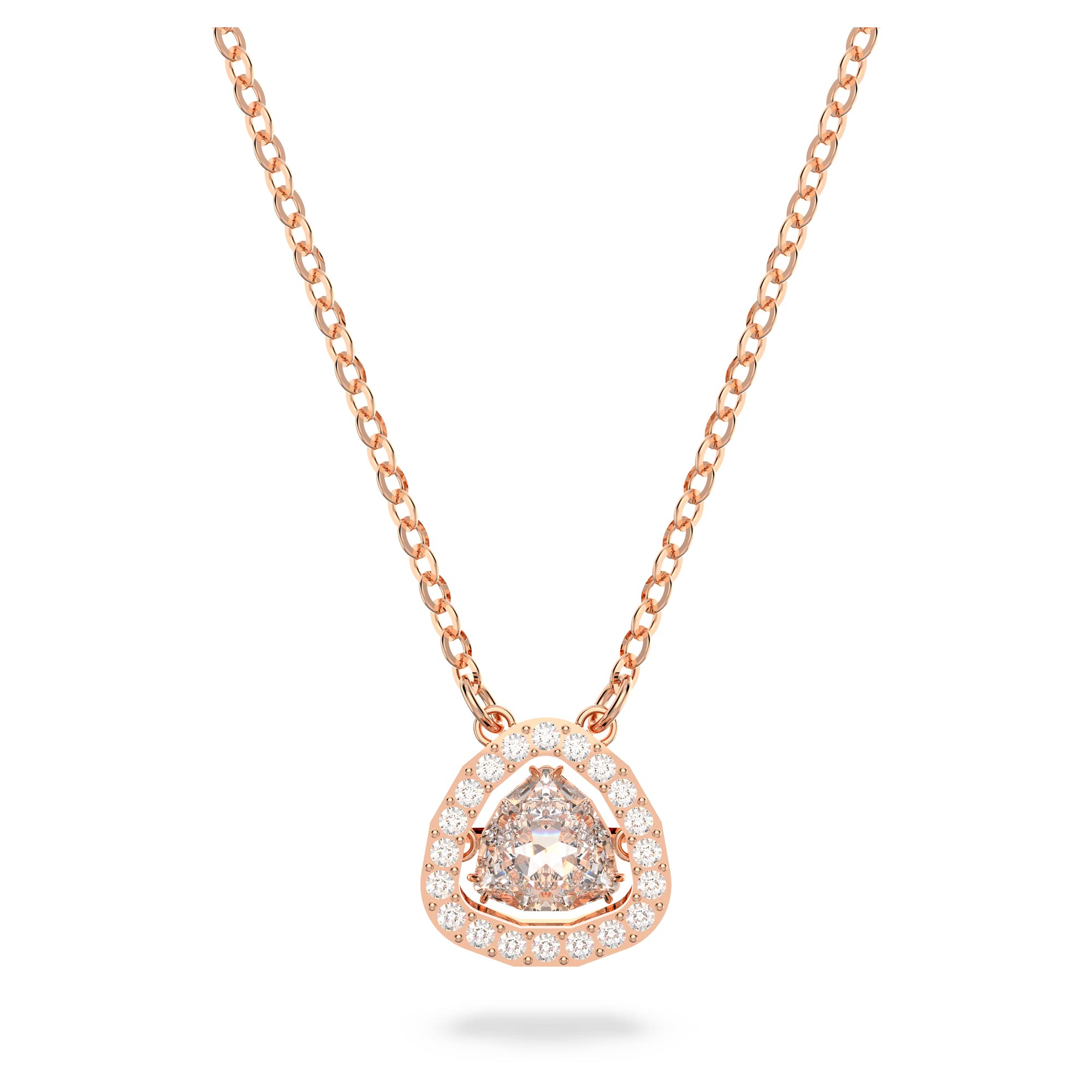 Swarovski Millenia Necklace, Trilliant Cut and Pavé Crystals in a Rose Gold Toned Setting, from the Millenia Collection