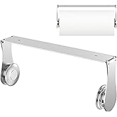 Paper Towel Holder Under Cabinet, Wall Mount, One-Handed Tear, Stainless Steel, Silver, Paper Roll Holder for Kitchen Bathroom Farmhouse Essentials Decor Accessories