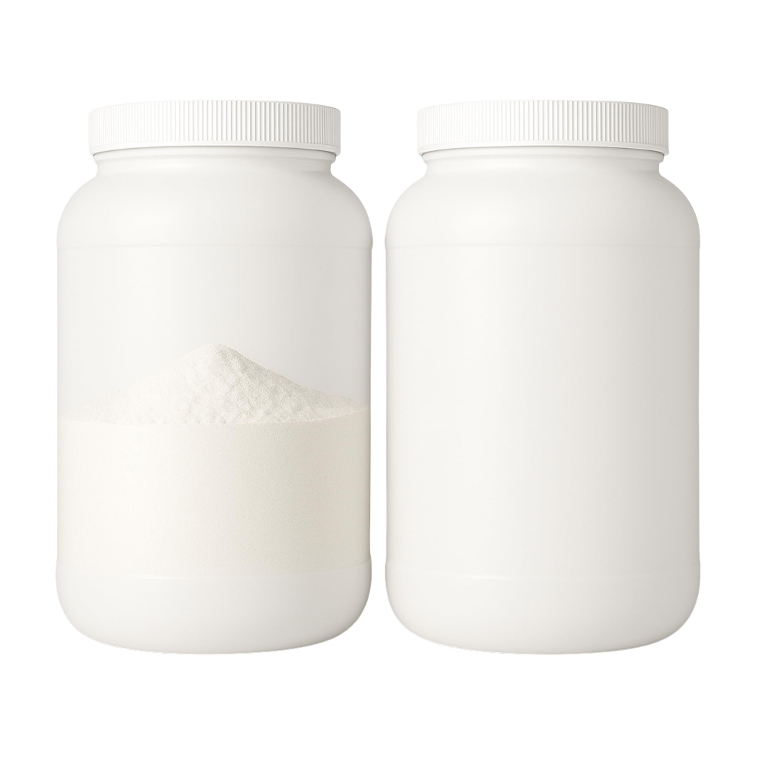 Photo 1 of 1 Gallon Protein Powder Container with Airtight Lid - Plastic Large Wide Mouth Jar - Pack of 2 - Made in USAfrXZQ100000SH1M
