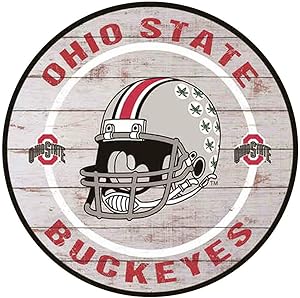 YOMIA Tin Signs Vintage Ohio State Buckeyes Decor Metal Signs Bar Signs for Home Decor 12X12 Inches