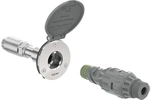 Aquor House Hydrant V1+ Frost Free Outdoor Faucet, Anti Siphon Valve with Quick Connect, Frost Proof Hose Bib Flush Wall Fauc