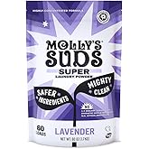 Molly's Suds Super Powder Detergent | Extra Strength Laundry Soap, Stain Fighting | Sensitive Skin | Simple, Effective Ingredients | 60 Loads - Lavender