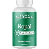 Santo Remedio Nopal, Prickly Pear Cactus Dietary Supplement - 90 Servings | Metabolic Health Support with Fiber &amp; Pectin - Gluten-Free, Non-GMO, No Added Sugar - 700 mg, 180 Capsules