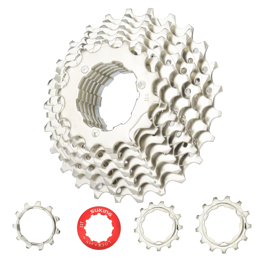 CYSKY MTB Cassette 10 Speed 11-25T Cassette Fit for Mountain Bike, Road Bicycle, MTB, BMX (Light Weight) (11-25T)