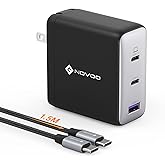 100W USB C Charger, 120W MacBook Pro Charger, 3-Port GaN Fast Charger with PD3.0, PPS, for MacBook pro & Air, ipad Air, iPhone 15, iPad, Laptops and All USB C Device