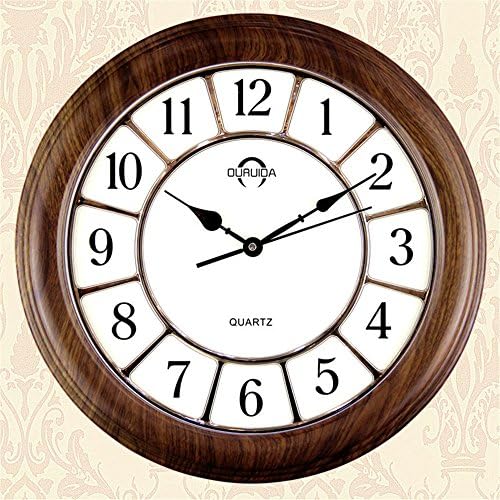 Fashionable and creative modern European pastoral simplicity Wall quartz clock living room bedroom wall Clock B/16 inches