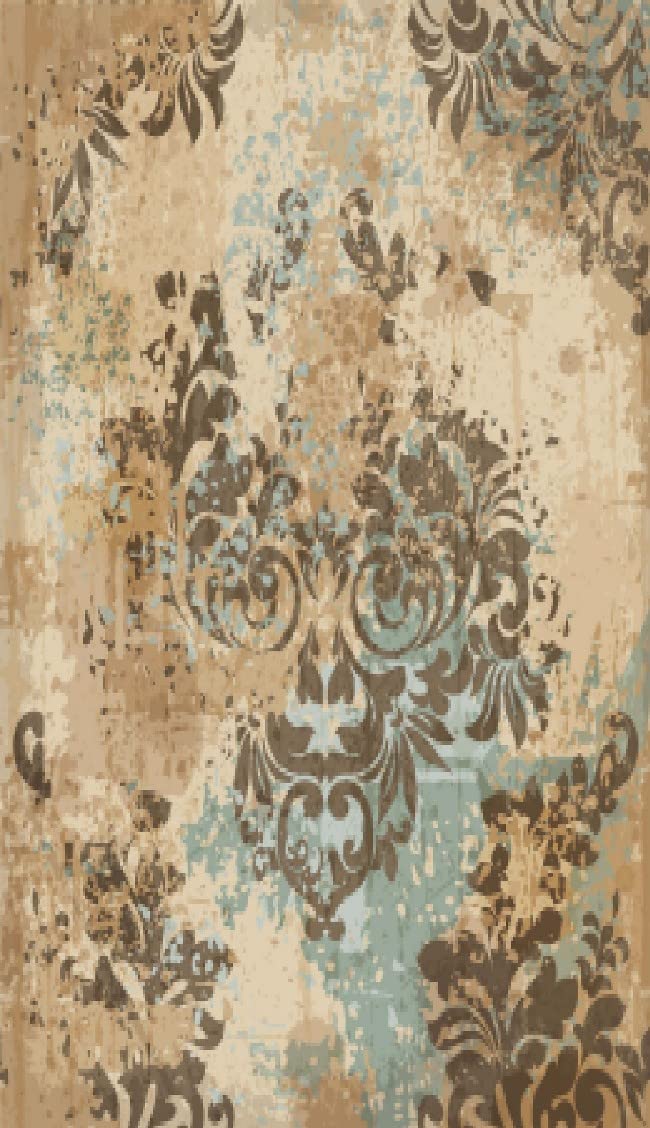 Homemania Printed Rug, 25% Polyester, 75% Cotton, Multicolor