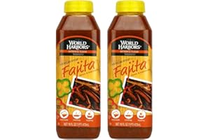 World Harbors Mexican Style Fajita Marinade Pure Mexican Flavors | Perfect for Fajita Meat, Fajita Chicken, and Fajita Veggies. Grill Master's Secret for Fajitas Made in USA 16-Fl Oz (Pack of 2)