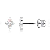 Limerencia Titanium Hypoallergenic G23 Implant Grade Screw Back Earrings Tragus 20G Helix F136 Piercing Post for Sensitive Ears Cartilage