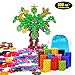 Geekper 600Pcs Building Blocks Set Early Education Toys with Storage Bag Plastic Building Discs STEM Toy for Kids Party Festival Gifts