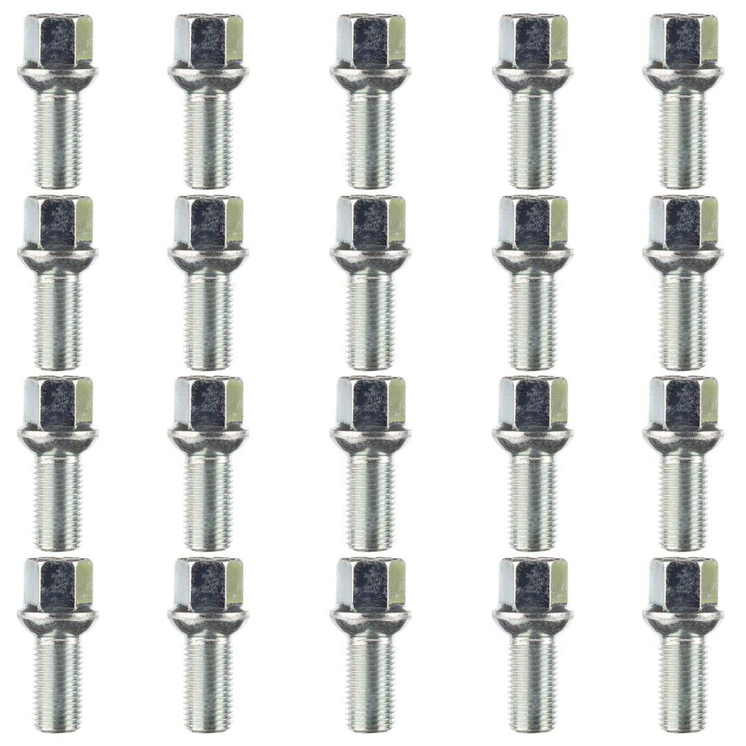 Ellis Excellence Alloy Wheel Bolts M14 x 1.5, 27mm Thread, Radius Seat, 17mm Hex (20)