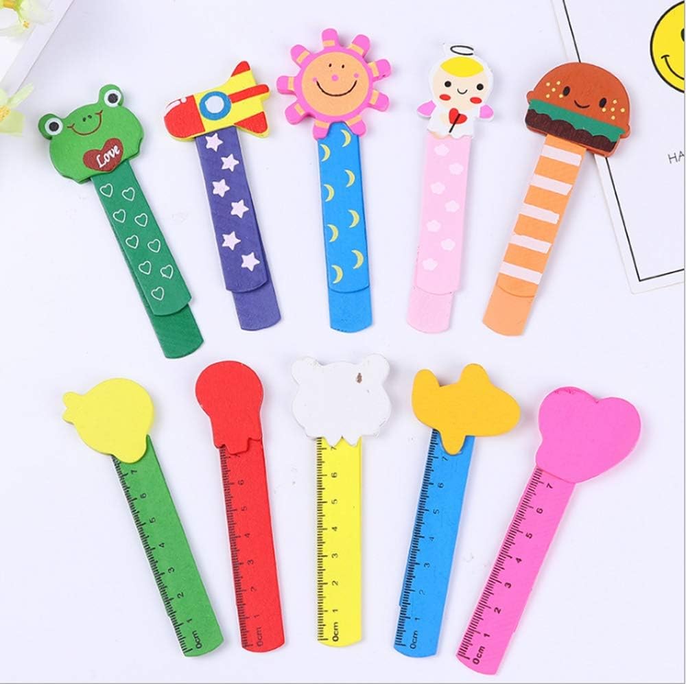 CHSYOO 20 Pieces Animals Bookmark Cartoon Wooden Gifts for Kids Birthday Party Favor Christmas