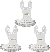 XXGO 3 Pcs Grout Removal Blades Oscillating Diamond Fits Bosch Dremel Makita view 1