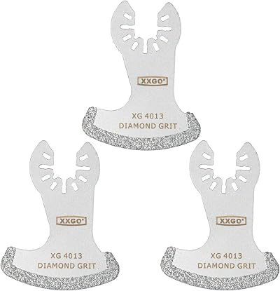 XXGO 3 Pcs Grout Removal Blades Oscillating Diamond Fits Bosch Dremel Makita