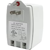 Plug-in Doorbell Power Supply, 24V 40VA Auto-Resetting AC Transformer | CENTROPOWER , PTC Fuse, Compatible with Ring Doorbell and Thermostat, Compatible with Nest, Sensi, Honeywell, UL Listed