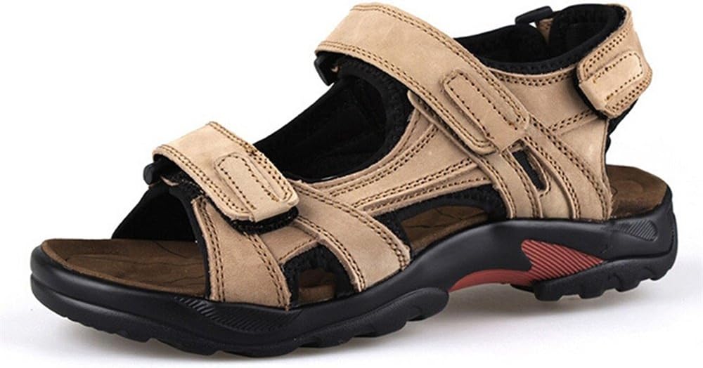 WUIWUIYUMen's Magic Strap Outdoors Gladiator Sandals