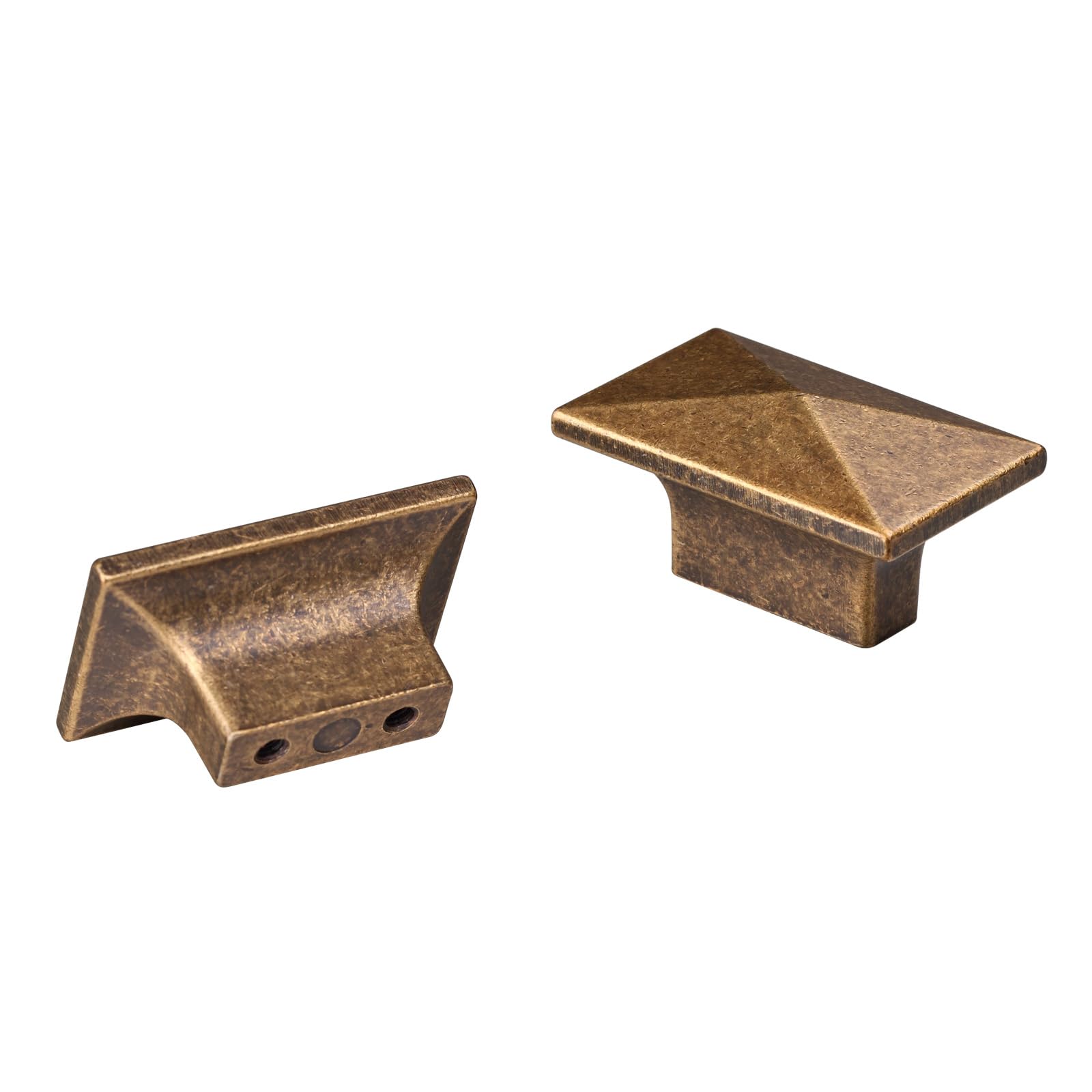 CILEYTION 10 Pieces Cabinet Knobs Antique Brass Cupboard Knobs - Kitchen Handles,Heavy-Duty Drawer Knobs and Antique Brass Cupboard Handles