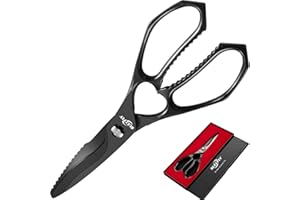 Premium Kitchen Shears Heavy Duty, Kitchen Scissors Stainless Steel, Sharp Poultry Shears, Food Scissors for Vegetable, Chick