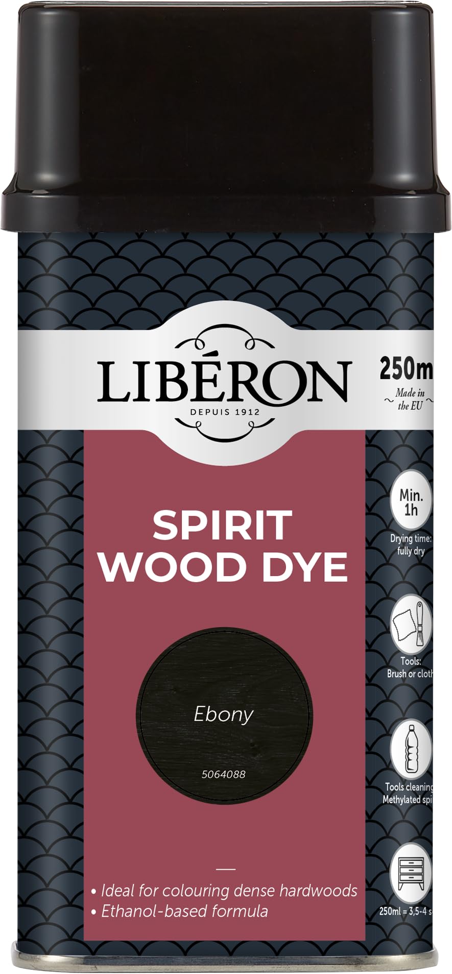 Libéron Spirit Wood Dye Ebony 250ml