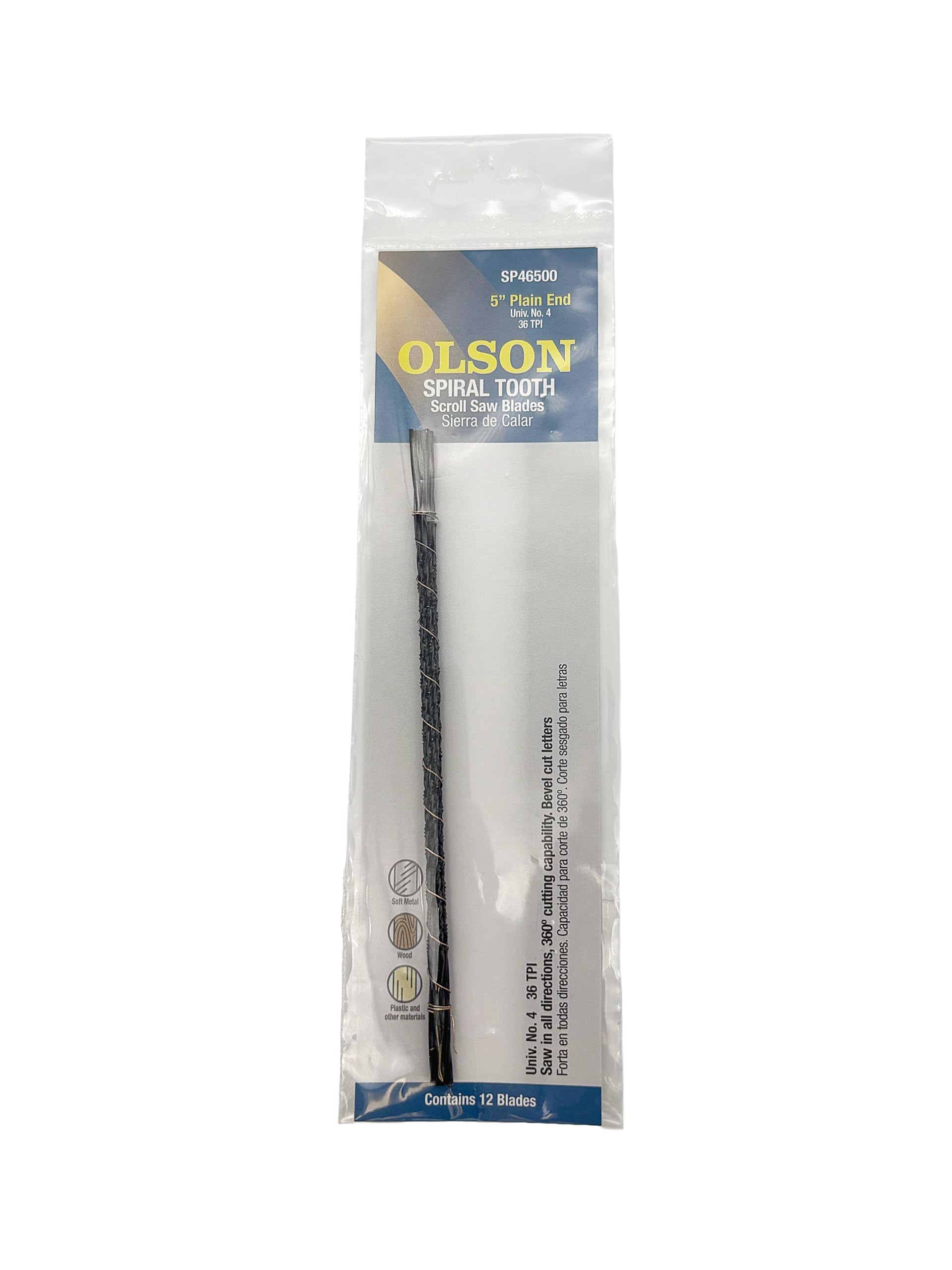 Olson SA4650 Spiral Scroll Saw Blades