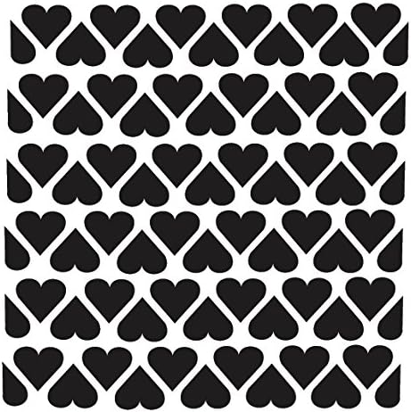 Heart Tile - Pattern Stencil - 12" x 12"