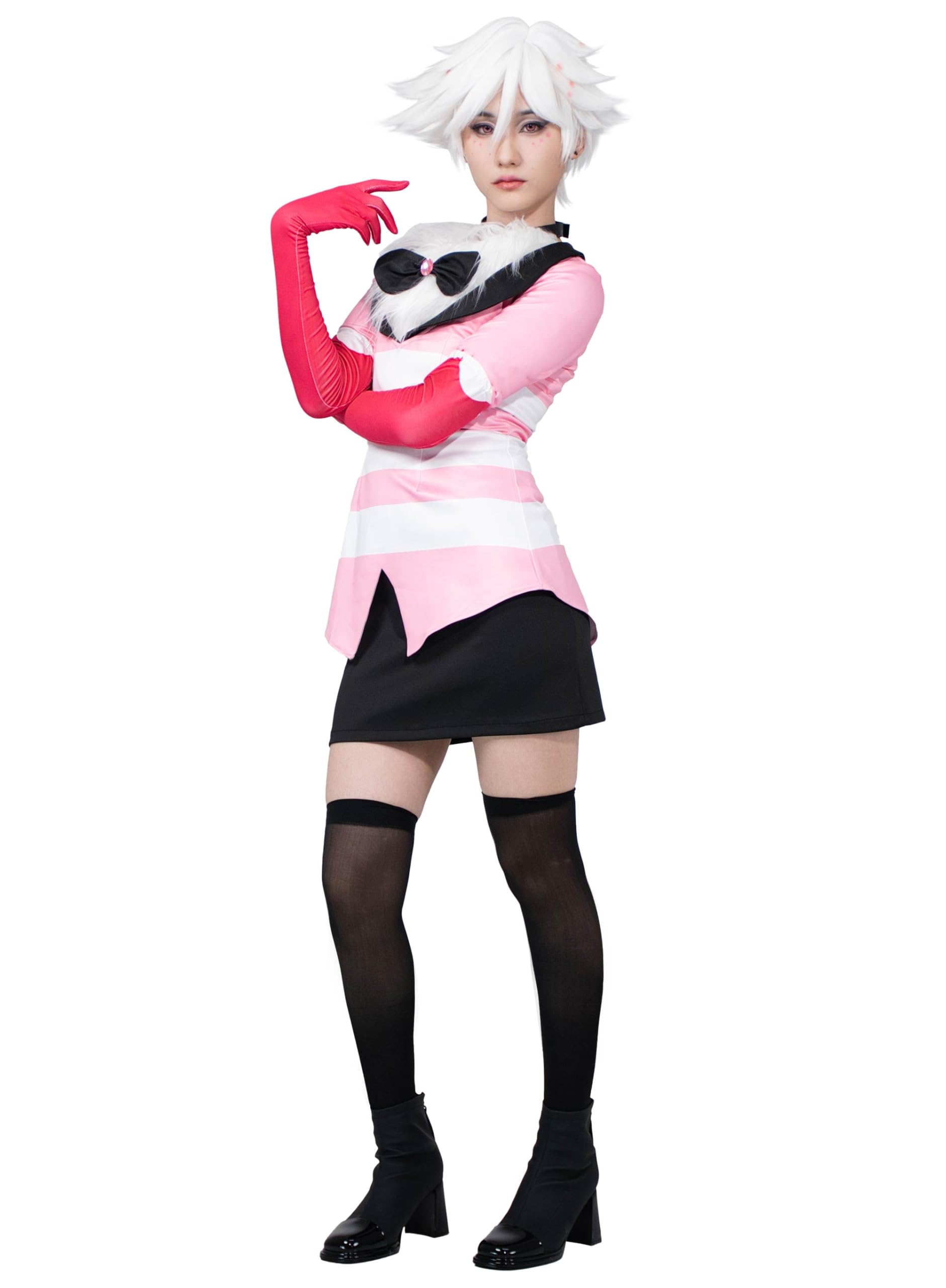 OSIAS Hazbin Hotel Angel Dust Cosplay Costume(L) — image 1