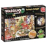 Wasgij 19148 Christmas 13 Turkey's Delight Jigsaw Puzzle (2 x 1000-Piece)