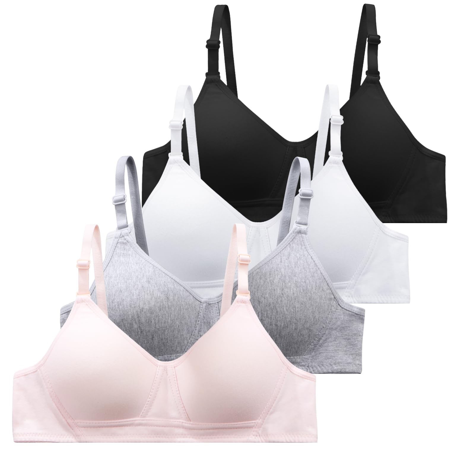 Photo 1 of SALIA GIRL Soft Padded Bras for Girls & Teens 12-14, No Wires Cotton Developed Training Bras, 32/75