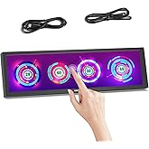 8.8" Portable Touch Screen Monitor Small HDMI Computer Temp Monitor PC Temperature Display With Case PC Sensor Panel Display 