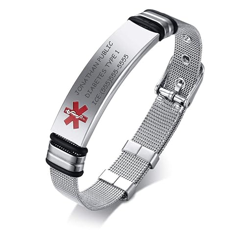 Emergency Bracelet Amazon Diabetic Bracelets Medical Alert