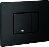 GROHE Even Flush Plate for Concealed GD2 Cisterns Phantom Black 156 x 197 mm view 4