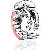 Doyafer Lobster Charm 925 Sterling Silver beads Compatible with Women's Bracelet Necklace Pendant Gifts For Friends