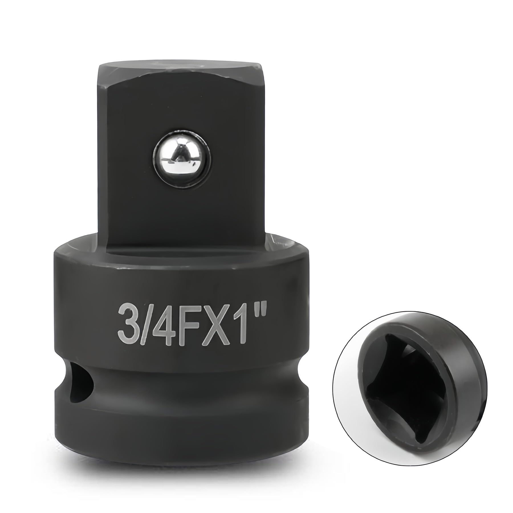 LEPEVNEY 3/4" Drive (Female) x 1" (Male) Impact Socket Adapter, CR-MO Steel, Compatible with Air Impact Wrenches, Breaker Bars, Ratchets