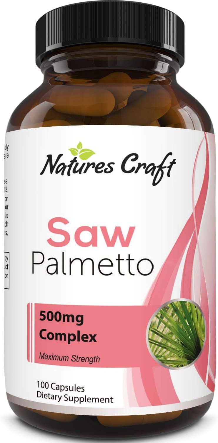 Saw Palmetto Capsules for Hair Loss - Saw Palmetto for Women and Men Hair Vitamins for Faster Hair Growth and Healthy Hair Supplement - Saw Palmetto Prostate Supplement for Prostate Health: Health & Personal Care