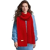 ZCXHYDL Winter Chunky Knit Scarf for Women Ultra Soft Thick Warm Knitted Scarf Long Knit Scarves for Women's Cold Weather
