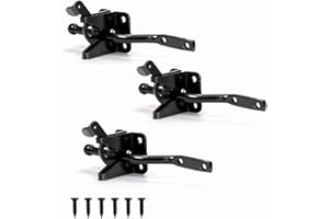 Tebery 3 Pack Self Locking Gate Latch, Heavy Duty Door Latches, Automatic Fence Gate Lock for Outdoor Secure Pool, Garden