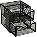 Rolodex Black Mesh Desktop Organization Cube (FG9E5600BLA)