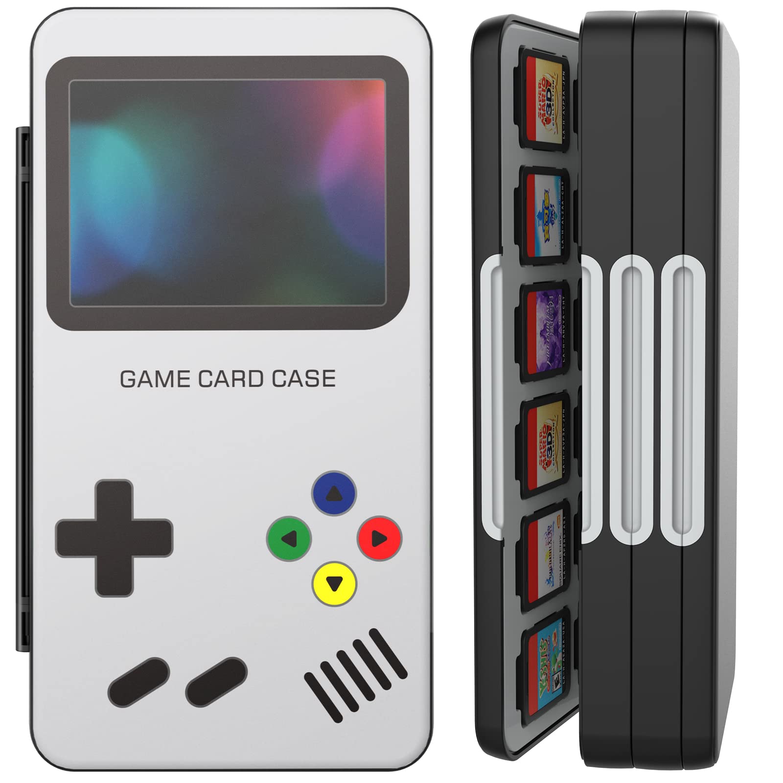 Photo 1 of HEIYING Switch Game Card Case for Nintendo Switch / OLED / Lite,Customized Pattern Portable Travel Carry Case with 72 Game Card Slots and 24 Micro SD Cards Slots