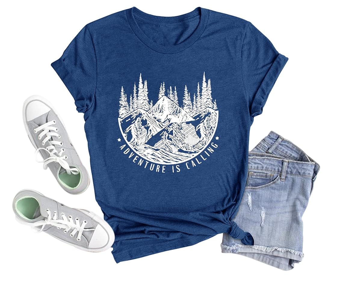 Buy Womens Adventure is Calling Shirts Outdoor Adventurous Camping