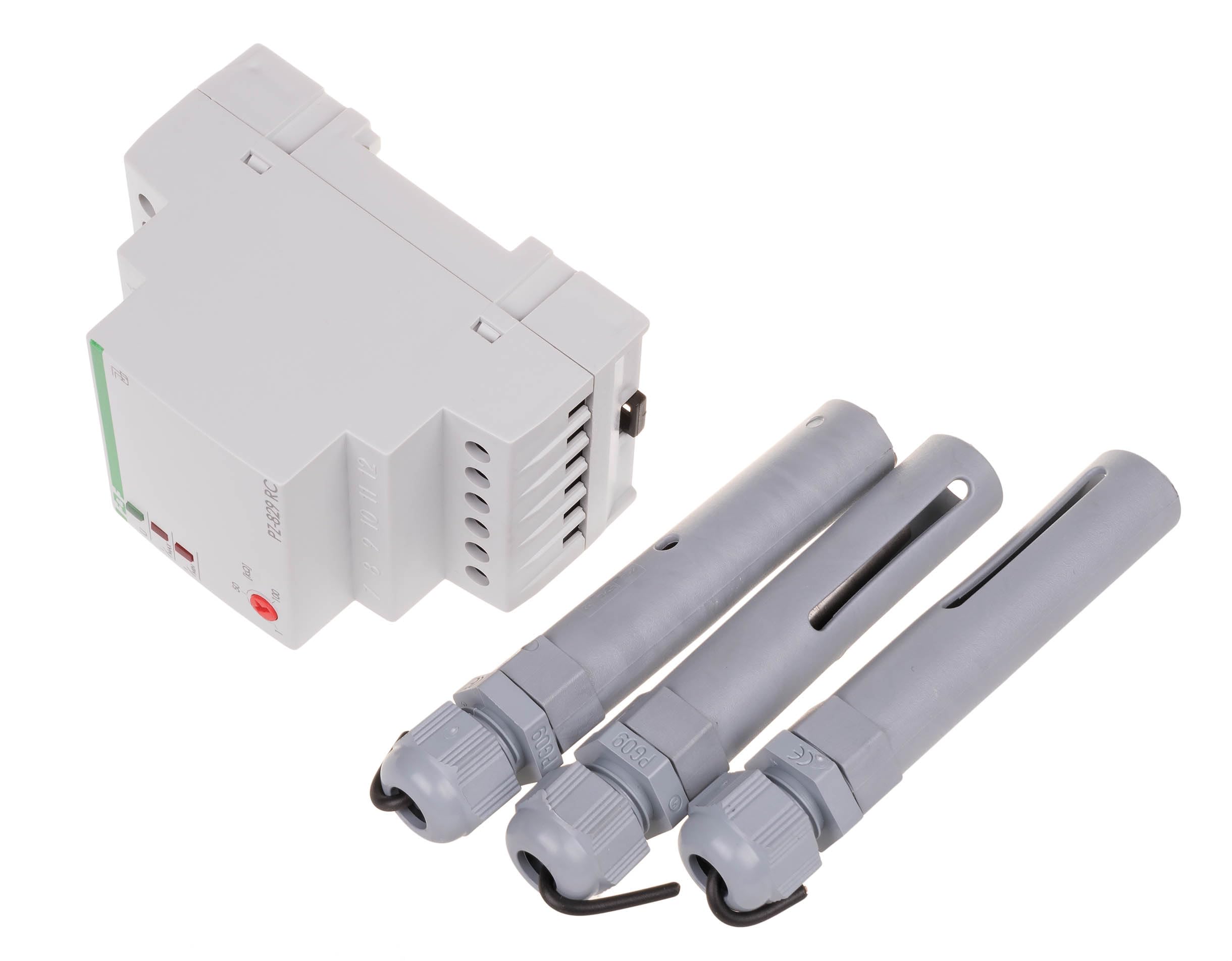 F&F Przekaźnik kontroli poziomu cieczy 16A 2P 1-100kOhm 3 sondy (PZ-829 RC)