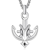 Palpitate Anchor Necklace for Men and Women S925 Sterling Silver Ocean Anchor Pendant Sailor & Nautical Jewelry Gift