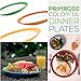 Primrose Colorful Dinner Plates by Madero Kitchen - Set of 6 LARGE SIZE Ceramic Plates - 11 Inch - 100% Secure Packaging - BEAUTIFUL DESIGN and 6 DIFFERENT COLOURS! Also individual items available.