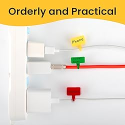 TidyTie Cable Marker Tie Tags, 104Pcs Self-Locking