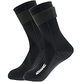 nitescuba 3MM Neoprene Diving Socks – Sand Proof Anti-Slip Fin Socks for Scuba Snorkeling Surfing Kayaking Beach Volleyball