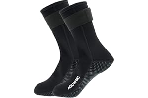 nitescuba 3MM Neoprene Diving Socks – Sand Proof Anti-Slip Fin Socks for Scuba Snorkeling Surfing Kayaking Beach Volleyball