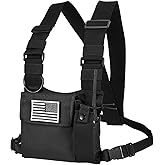 abcGoodefg Radio Chest Harness Chest Front Pack Pouch Holster Vest Rig for Two Way Radio Walkie Talkie(Rescue Essentials)