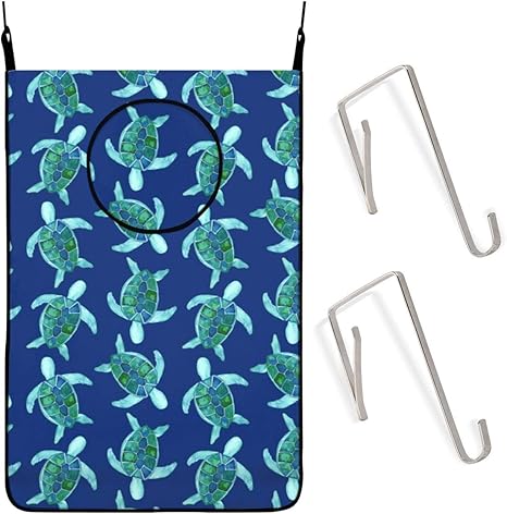 wellay Wäschesammler zum Aufhängen, grüne Meeresschildkröte, Bluerenee