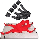 Bed Restraints and Straps Sex Tie Downs for Adults Couples Under Mattress Queen Size Bed Sex Resistant Set Legs Arms Set Wris
