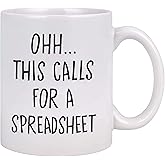 Funny Coffee Mug for Office Excel Mug Accountant Gifts This Calls for A Spreadsheet Mug Funny Mugs for Coworkers Accountant Gifts for Men or Women Spreadsheet Gifts Funny Coffee Mug White 11oz