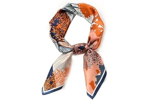 MEISEE 100% Pure Mulberry Silk Scarf 27"'x27(in) Square Scarf Head Scarf Neck scarf Headscarf for Women with Gift Packed